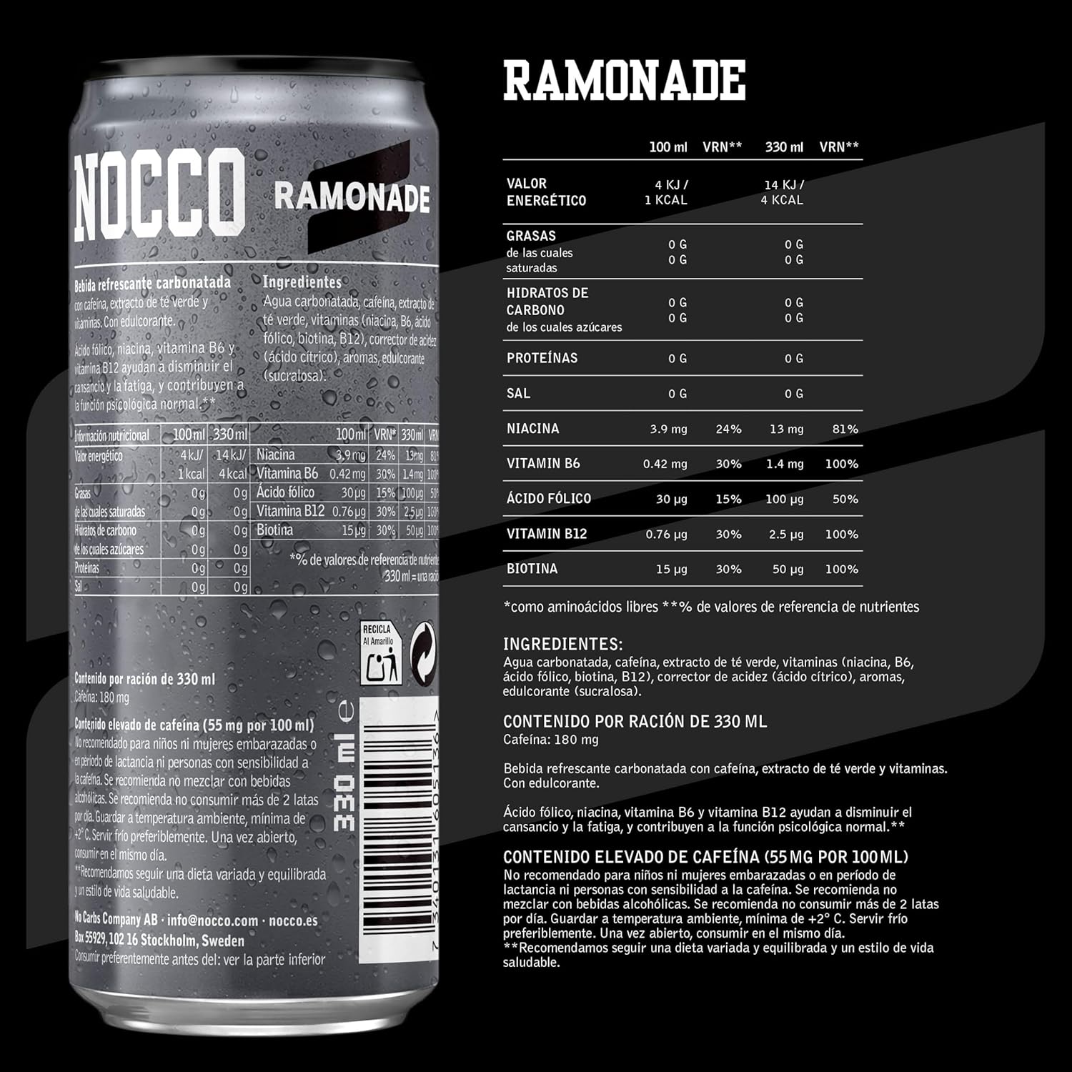 Bebida Energética Focus Ramonade 330ml Nocco_1