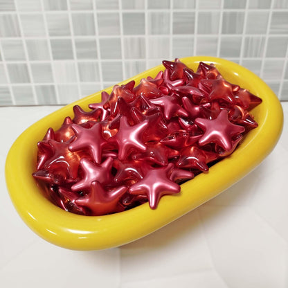 Pack Regalo 12 Perlas Baño En Forma De Estrella - Con Aceite De Soja - Hidrata, Suaviza Y Perfuma La Piel - Aroma Fresas_5