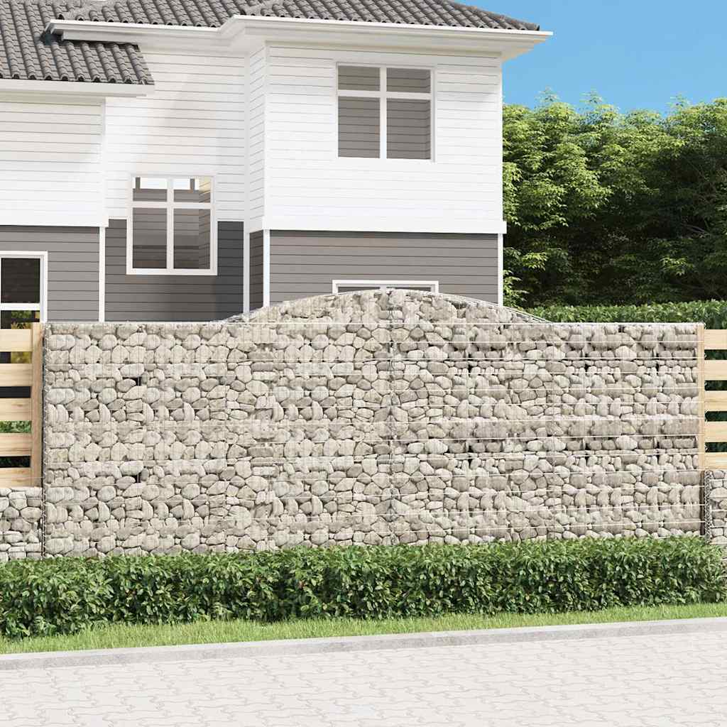 Cestas De Gaviones 25 Uds Forma De Arco Hierro 400x50x160/180cm_1