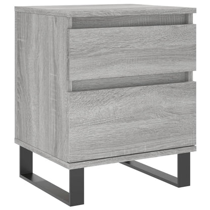 Mesita De Noche 2 Uds Madera Ingeniería Gris Sonoma 40x35x50 Cm_3