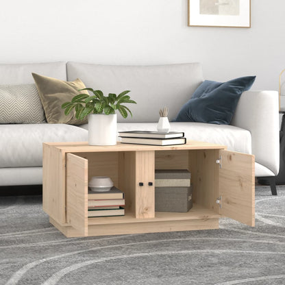 Mesa De Centro De Madera Maciza De Pino 80x50x40 Cm_1