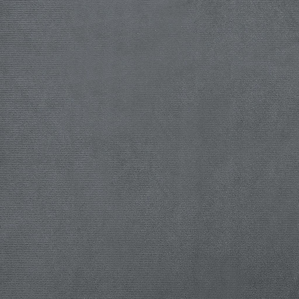 Cama De Perros Con Extensión Terciopelo Gris Oscuro 100x50x30cm / Vetonek_2