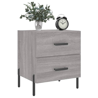 Mesitas Noche 2 Uds Madera Ingeniería Gris Sonoma 40x35x47,5 Cm_1