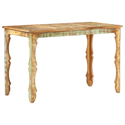 Mesa De Comedor De Madera Maciza Reciclada 120x60x76 Cm_3