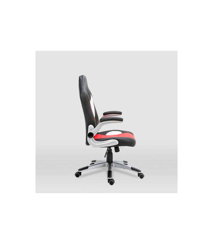 Silla De Escritorio Victoria En Negro Y Rojo. Alto: 112-120, Ancho: 70, Fondo: 51_2