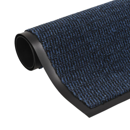 Vidaxl Alfombras De Entrada Rectangulares De Nudo 2 Uds Azul 40x60 Cm_0