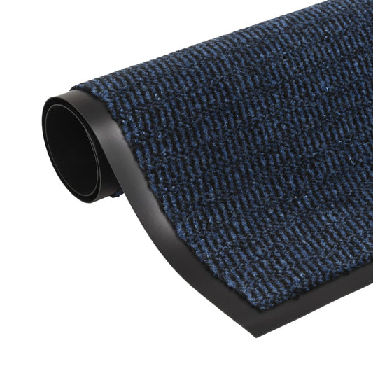 Vidaxl Alfombras De Entrada Rectangulares De Nudo 2 Uds Azul 40x60 Cm_0