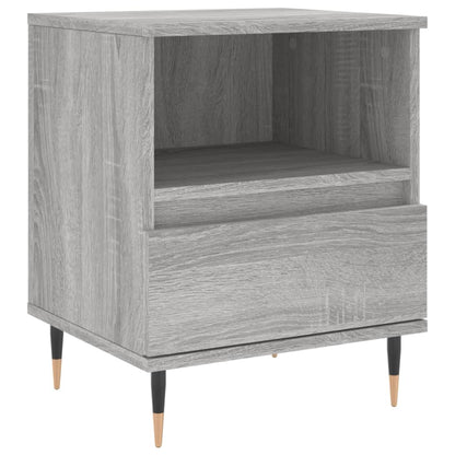 Mesita De Noche 2 Uds Madera Ingeniería Gris Sonoma 40x35x50 Cm_3