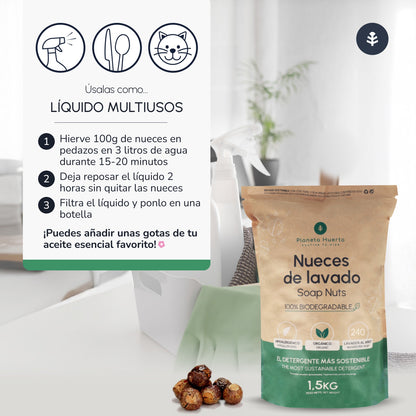 Nueces de Lavado Planeta Huerto 1,5 kg
