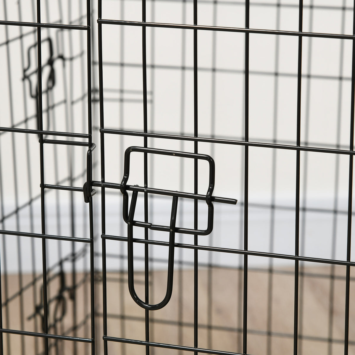 Pawhut Transportín De Perro De 2 Puertas Plegable Con Asa Acero 121x76,5x81 Cm_4