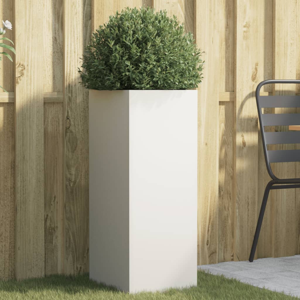 Jardinera Acero Blanco 32x29x75 Cm_1