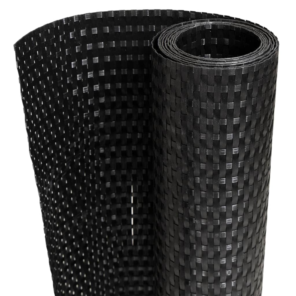 Toldo Para Balcón Ratán Sintético Negro 300x100 Cm / Vetonek_2