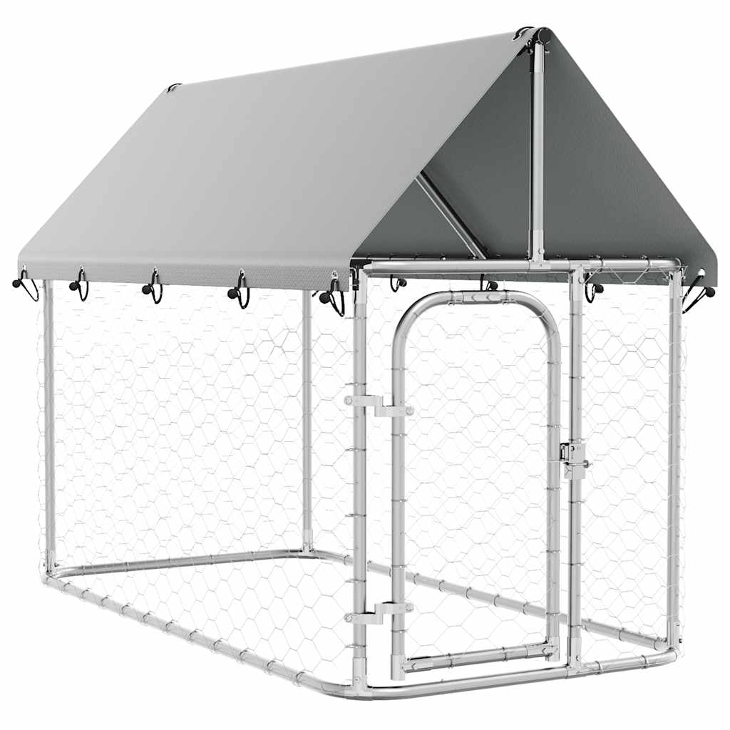 Perrera De Exterior Con Tejado 200x100x150 Cm_0