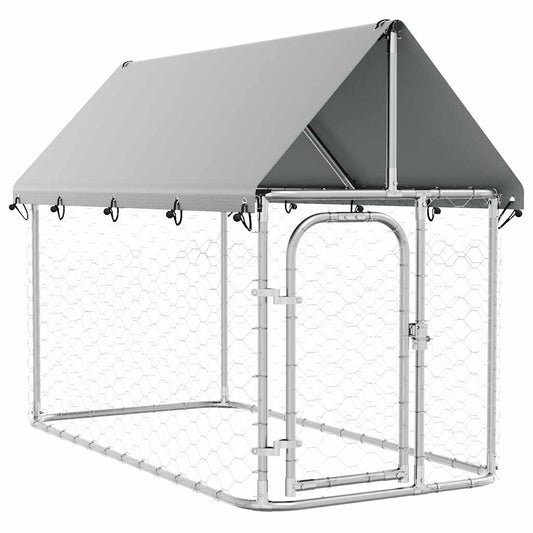 Perrera De Exterior Con Tejado 200x100x150 Cm_0