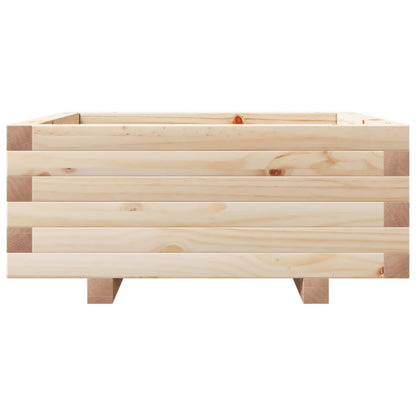 Jardinera De Madera Maciza De Pino 60x60x26,5 Cm_4
