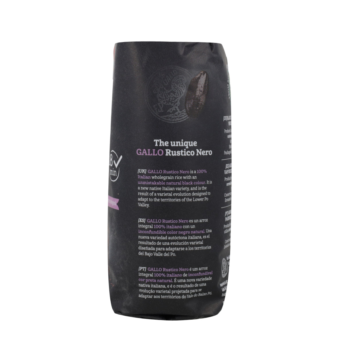 Arroz Negro 100% Integral Riso Gallo 500g
