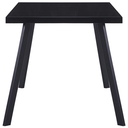 Mesa De Comedor De Vidrio Templado Negro 180x90x75 Cm_1