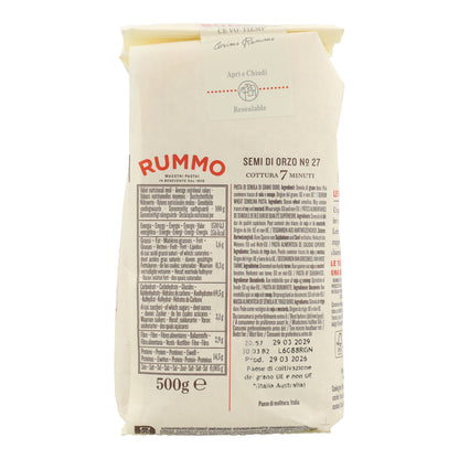 Pasta Semi di Orzo Nº27 Rummo 500g