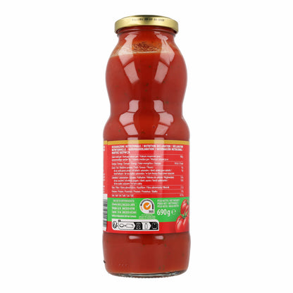 Puré de Tomate con Albahaca Rodolfi 690g