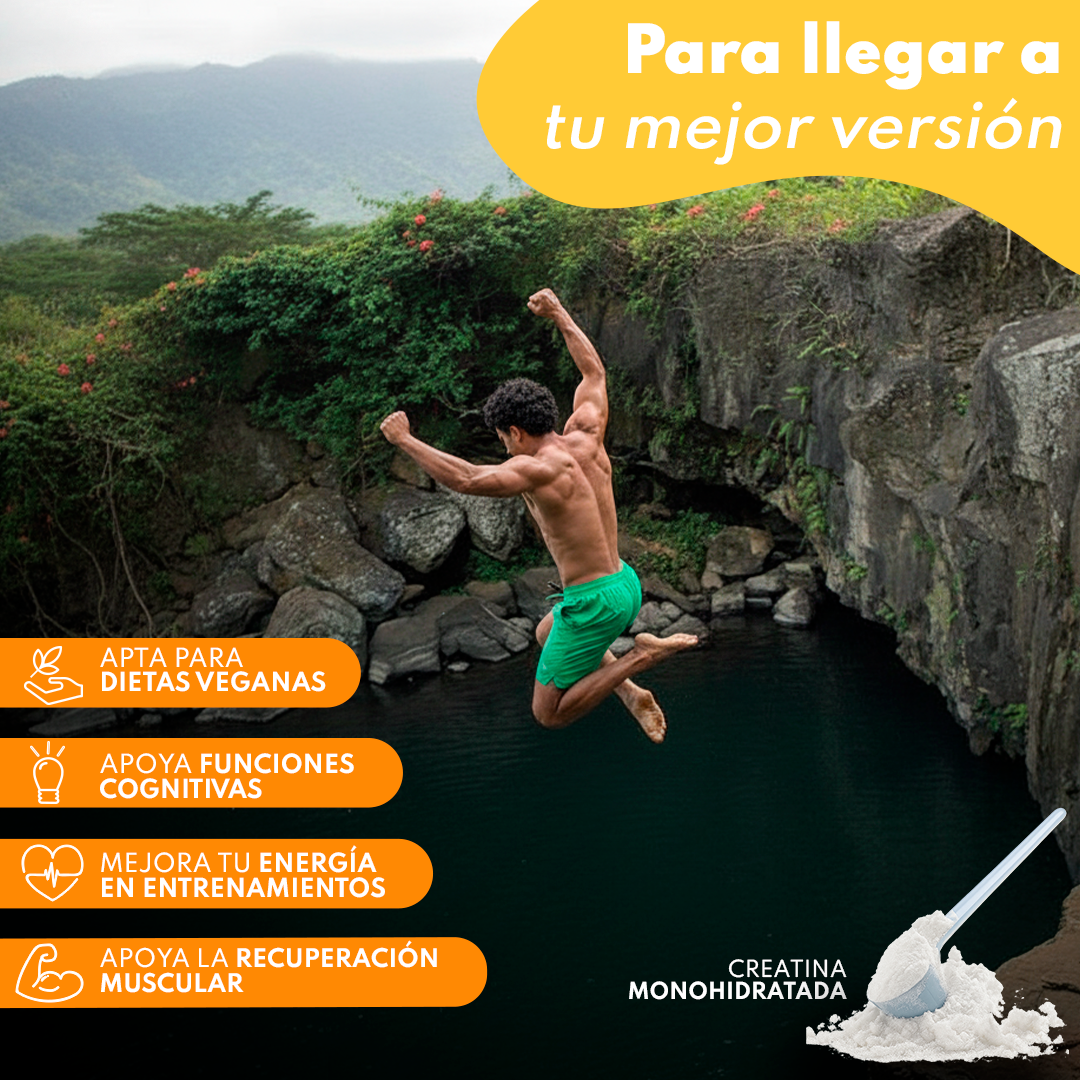 Creatina Monohidrato En Polvo 306g (90 Dosis) - Creatina Pura Sabor Tropical - Suplemento Deportivo Para Masa Muscular_2