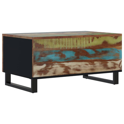 Mesa De Centro Madera Reciclada Y Contrachapada 80x50x40 Cm._4
