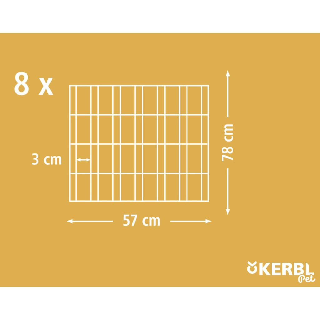 Kerbl Recinto Para Mascotas De Exterior Con Puerta Plateado_2