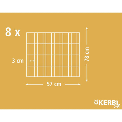 Kerbl Recinto Para Mascotas De Exterior Con Puerta Plateado_2
