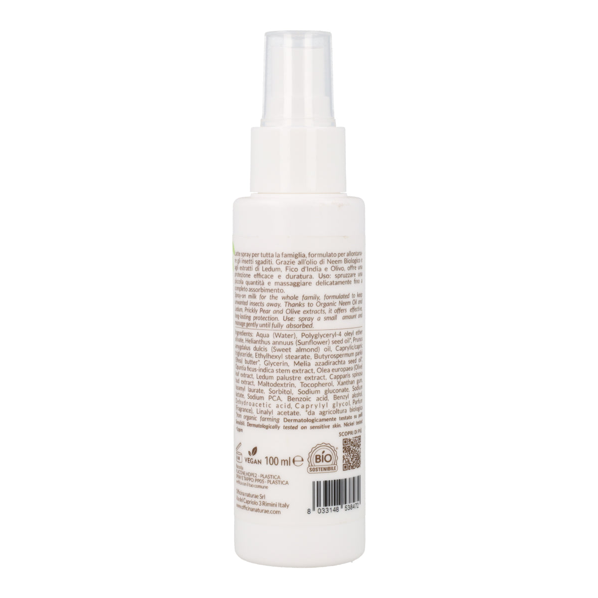 Leche en spray PIZZICOFF Adult Officina Naturae 100 ml