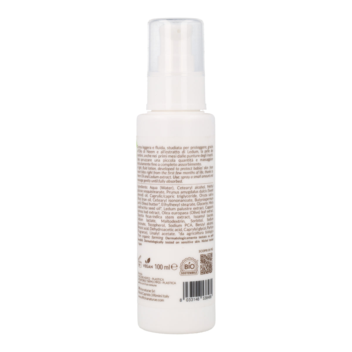 Crema fluida PIZZICOFF Baby Officina Naturae 100 ml