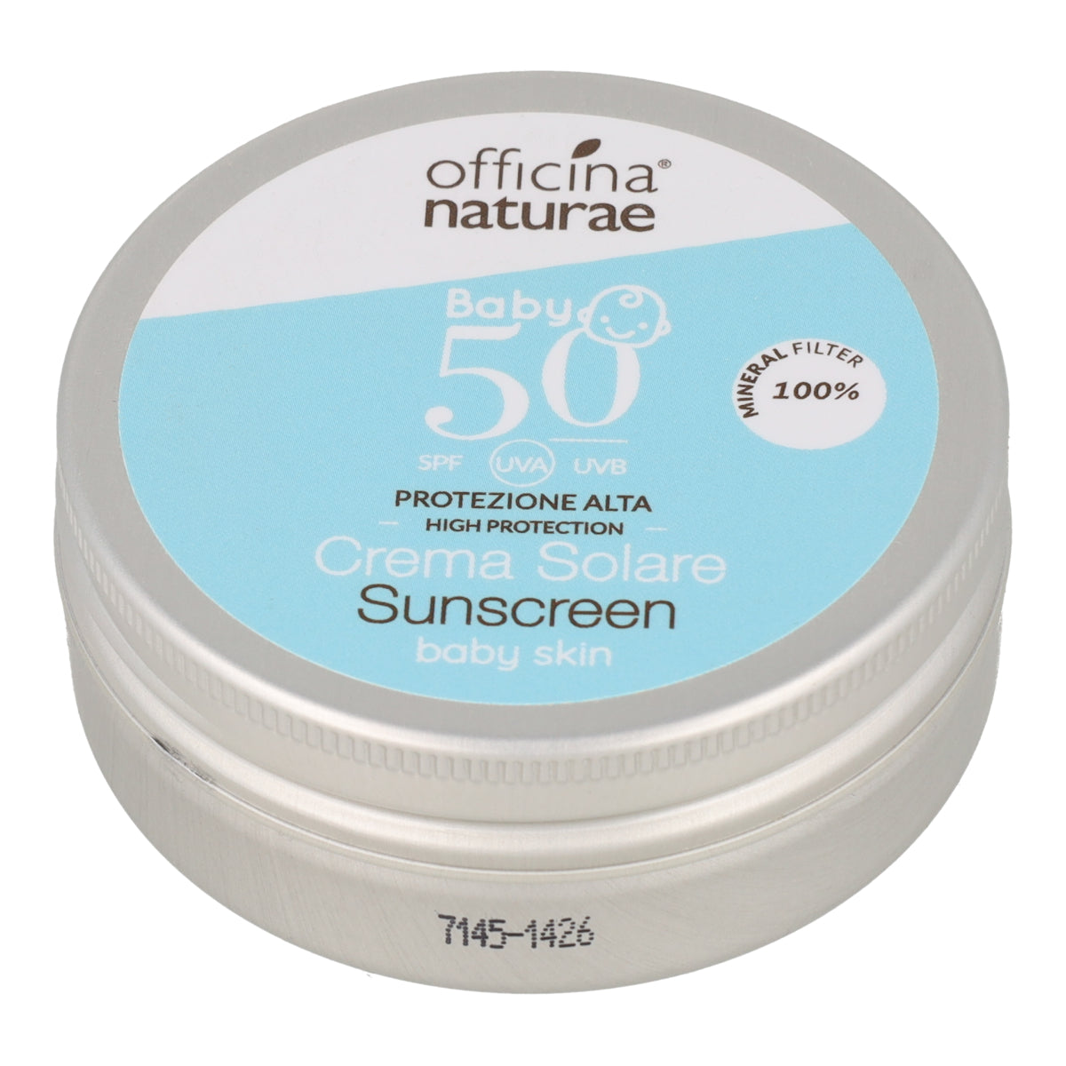 Crema solar en lata SPF 50 Baby Officina Naturae 75 ml