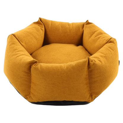 Flamingo Cama Para Perros Con Cremallera Ziva Hexagonal Ocre 50x18 Cm / Vetonek_0