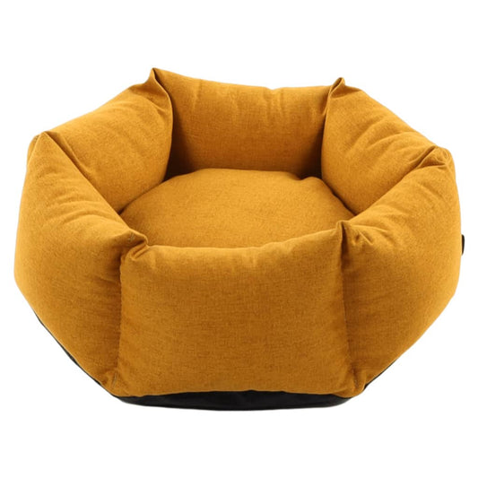 Flamingo Cama Para Perros Con Cremallera Ziva Hexagonal Ocre 50x18 Cm / Vetonek_0