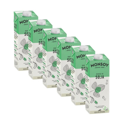 Pack 6ud Bebida Soja BIO Monsoy, 1L