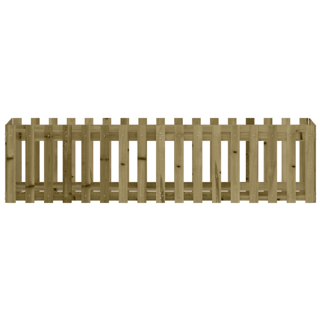 Arriate Elevado Jardín Valla Madera Impregnada Pino 200x50x50cm_4