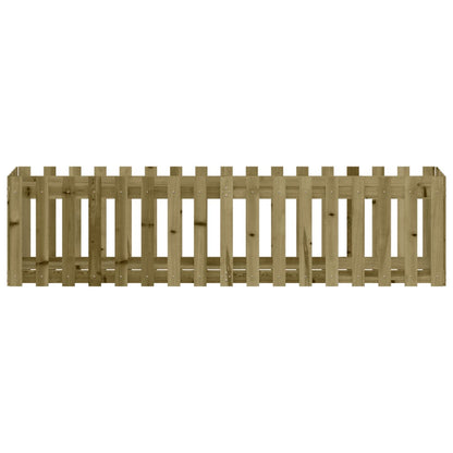 Arriate Elevado Jardín Valla Madera Impregnada Pino 200x50x50cm_4
