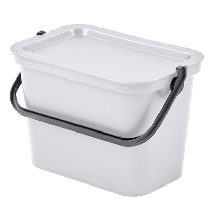 Set De 3 Papeleras moda 5l Blanco Con Asa_2