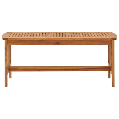 Mesa De Centro De Madera Maciza De Acacia 102x50x43 Cm_0