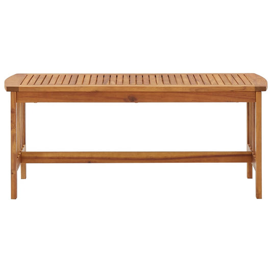 Mesa De Centro De Madera Maciza De Acacia 102x50x43 Cm_0