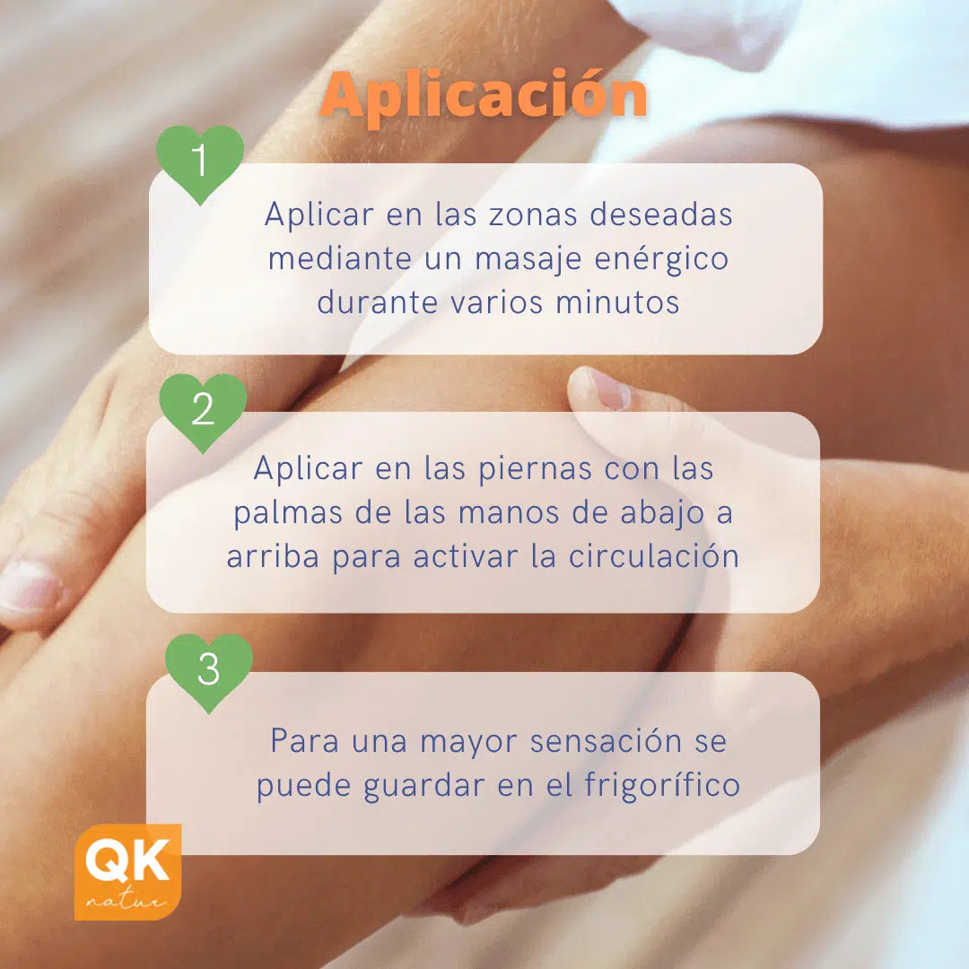 QKnatur - Gel Árnica & Ginkgo Efecto Frío 500ml - Alivio Y Frescor Para Piernas Y Pies Cansados - Relajante E Hidratante_3