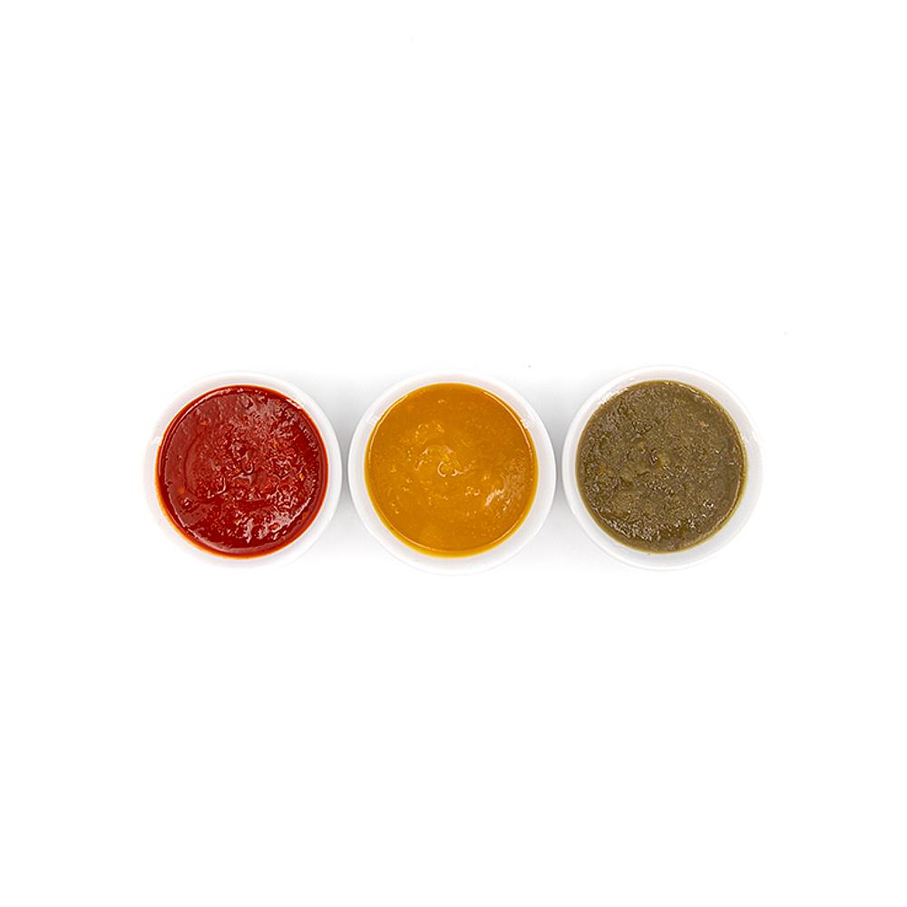 Mix De Salsas Picantes Roja, Verde Y Amarilla Granada La Palma_2