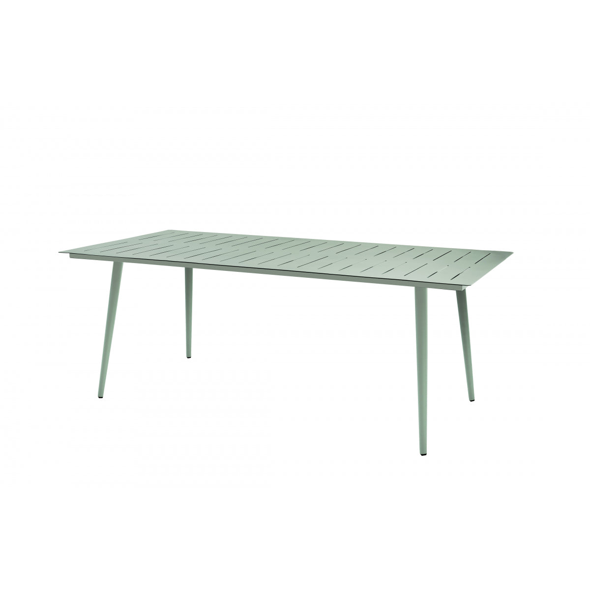 Mesa De Jardín Rectangular Para 8 Personas Inari Romero Verde Aluminio 200x100cm - Muebles De Jardín_0