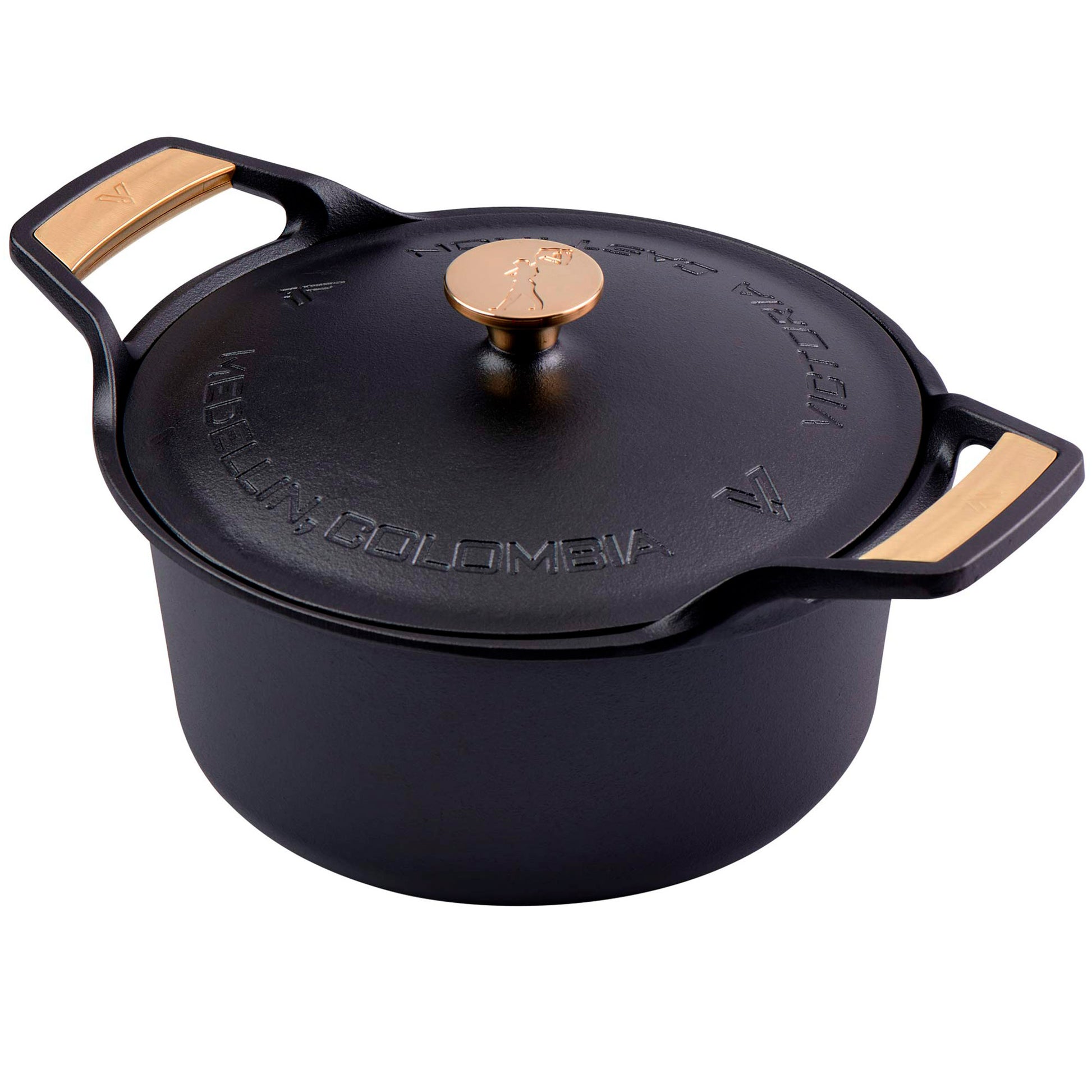 Victoria Horno Holandés Signature Gold Inducción Hierro Fundido Curado 30cm/ 5,7l_0