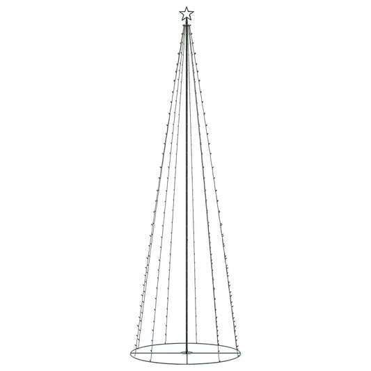 Vidaxl Árbol De Navidad Forma De Cono 330 Led Blanco Cálido 100x300 Cm_0
