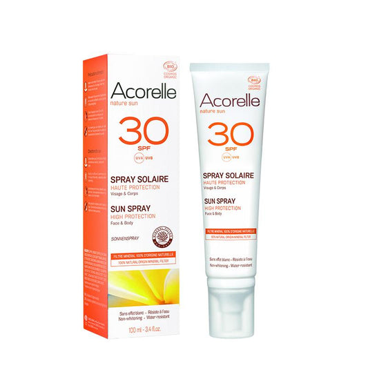 Crema de Protección Solar Corporal en Spray SPF 30 Acorelle 100 ml