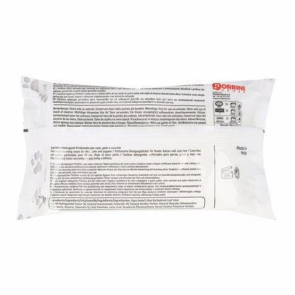 Porrini Toallitas Higiene Perro/Gato, Talco Aloe, 40 uds