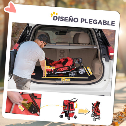 Pawhut Carrito Para Perros Plegable_4