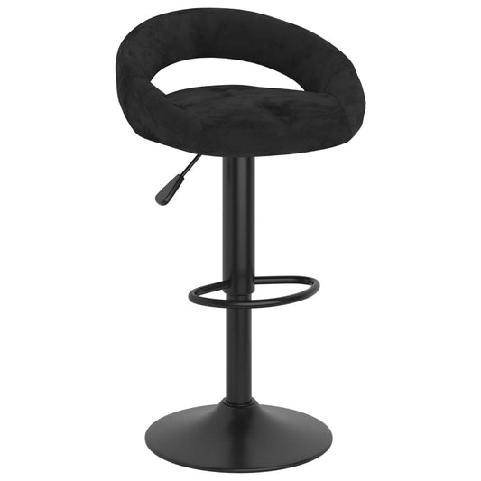 Taburetes De Cocina 2 Unidades Terciopelo Negro_0
