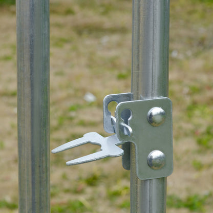 Pawhut Gallinero Exterior 2,8x3,8x1,97 M Para 6-12 Gallinas De Acero Galvanizado_3