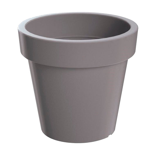 Maceta Lexo Round 92l., Dimensiones (mm) 600x600x550, Color Gris Piedra