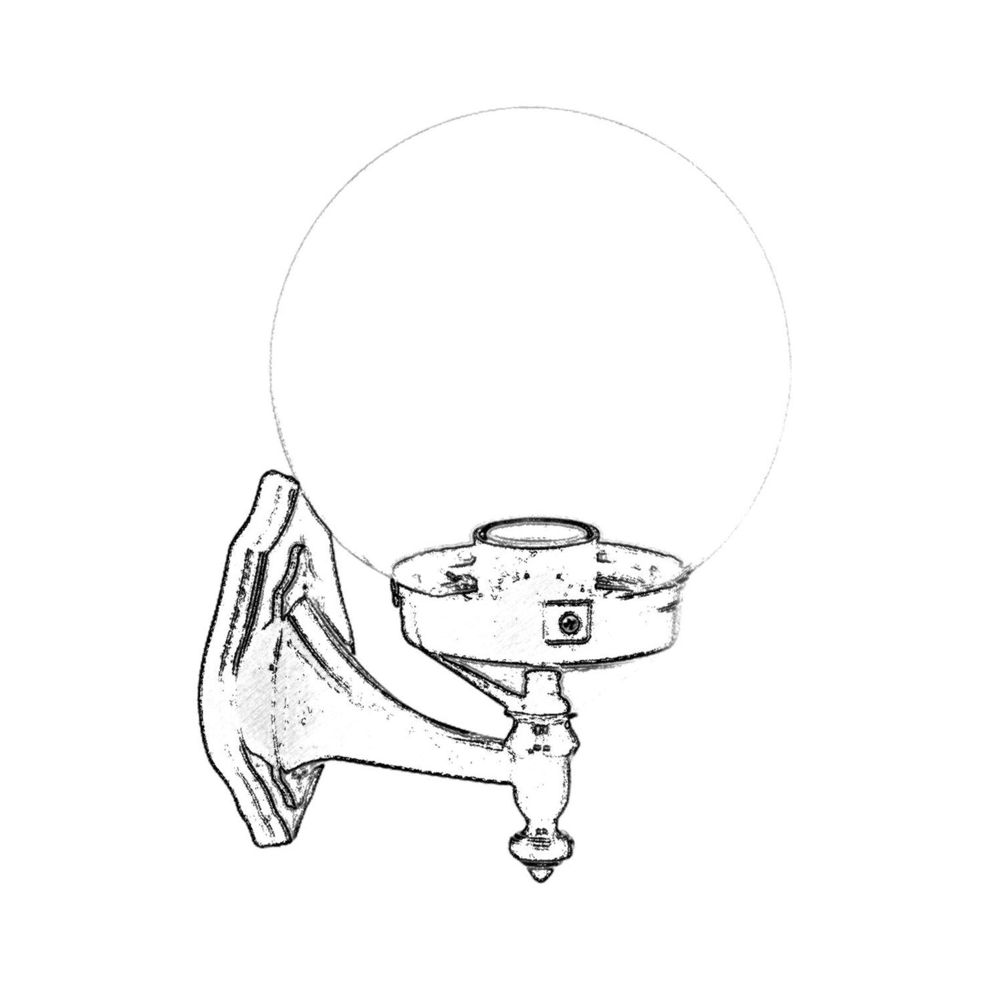 Aplique De Pared Para Exterior, Abs , Negro, 25x25x30, Casquillo E 27 Max 60 W_1